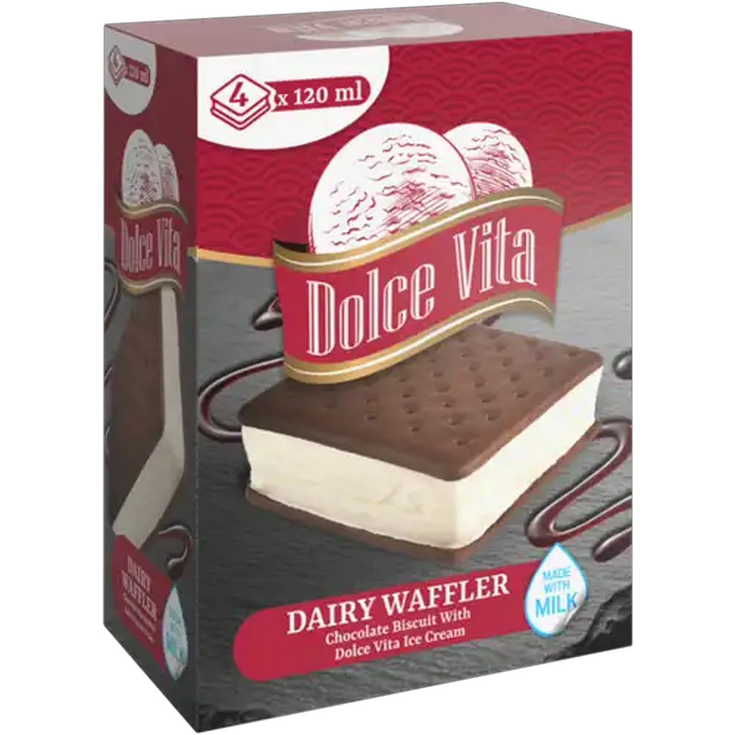 Image of Dolce Vita Dairy Waffler 4 x 120ml
