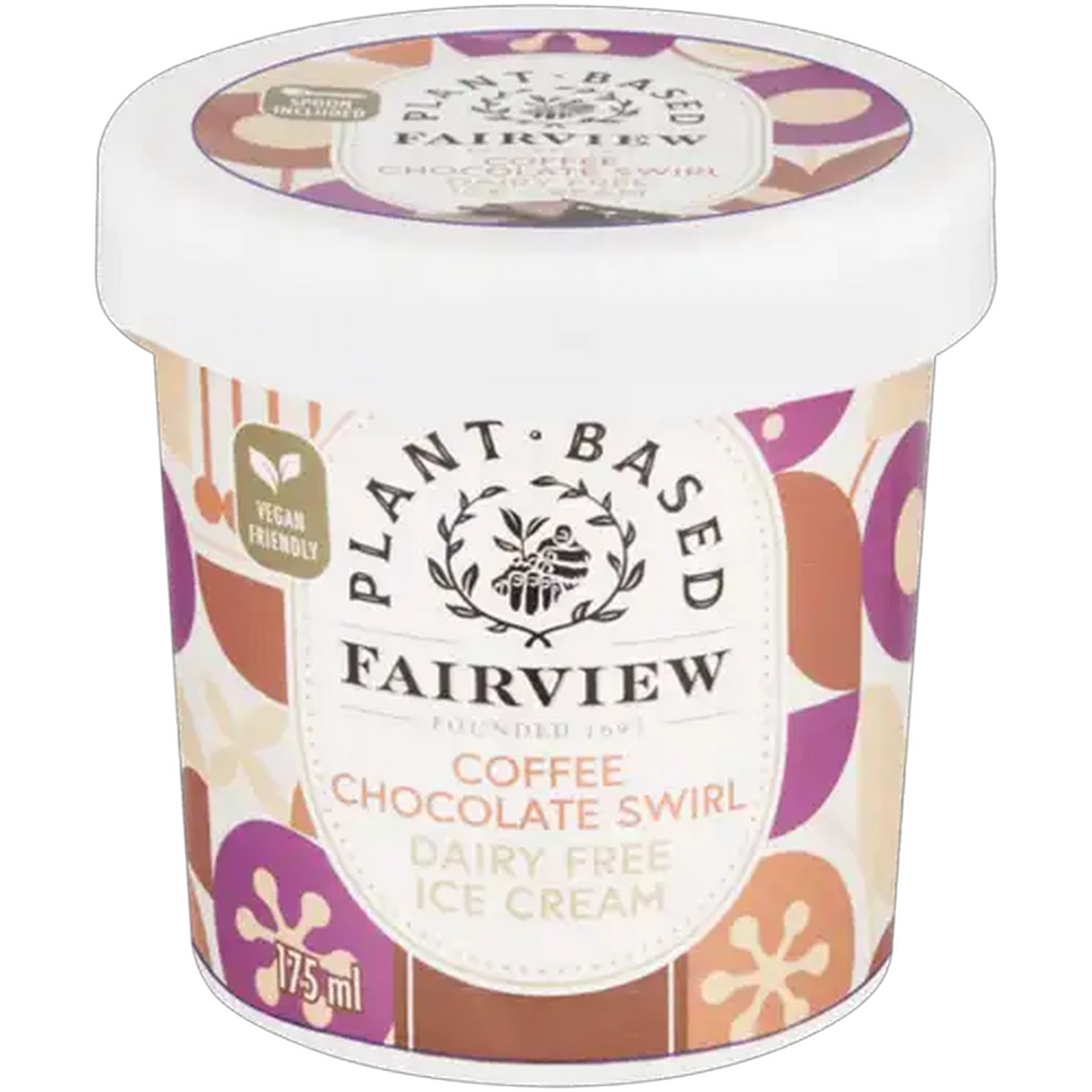 Image of Fairview Plant-Based Coffee Chocolate Swirl Dairy Free Ice Cream 175ml