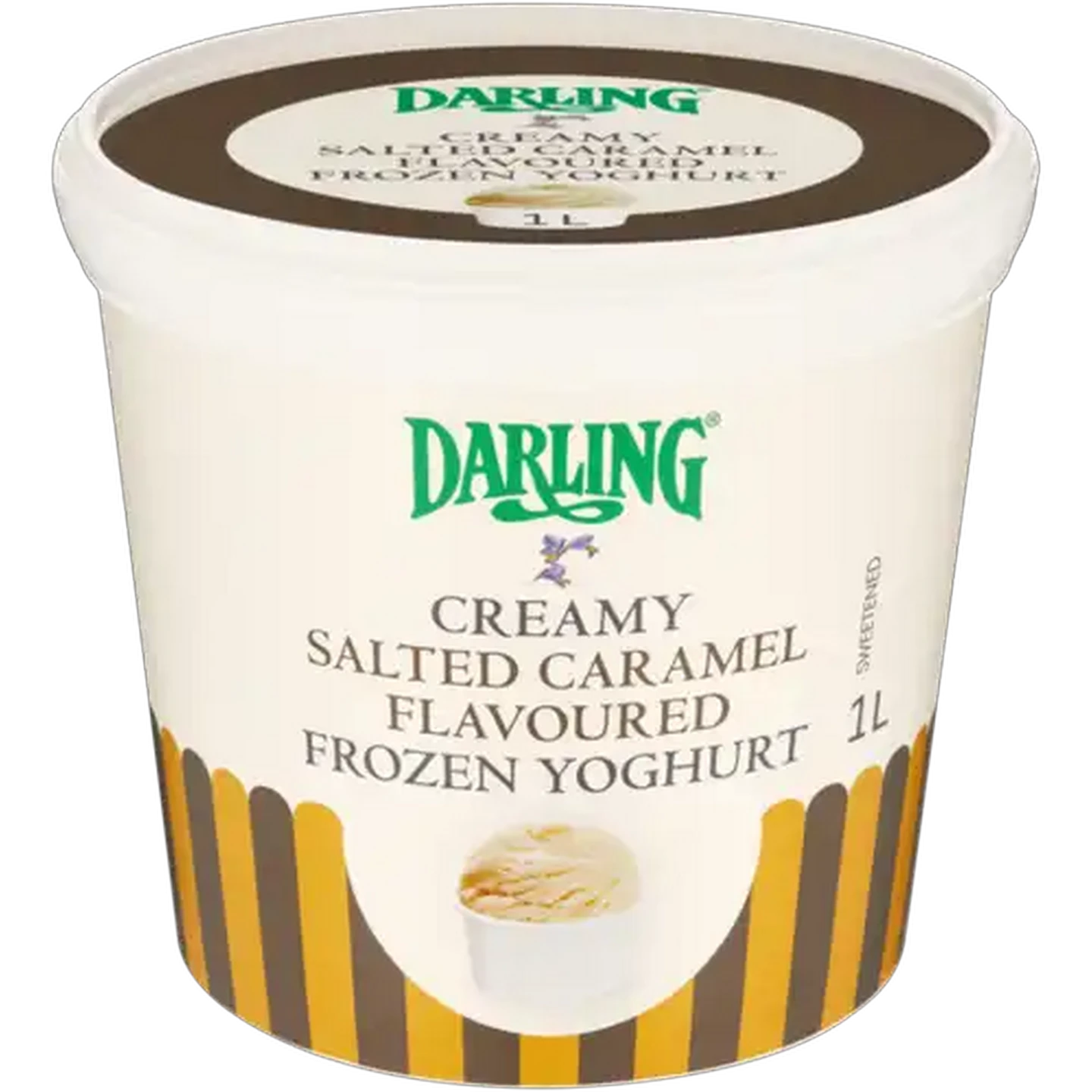Image of Darling Salted Caramel Flavoured Creamy Frozen Yoghurt 1L