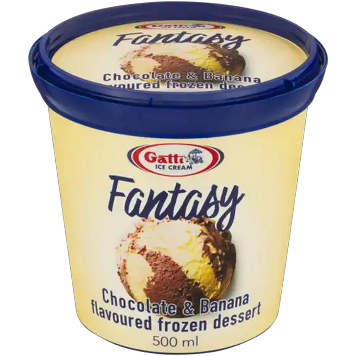 Image of Gatti Ice Cream Fantasy Chocolate & Banana Flavoured Frozen Dessert 500ml