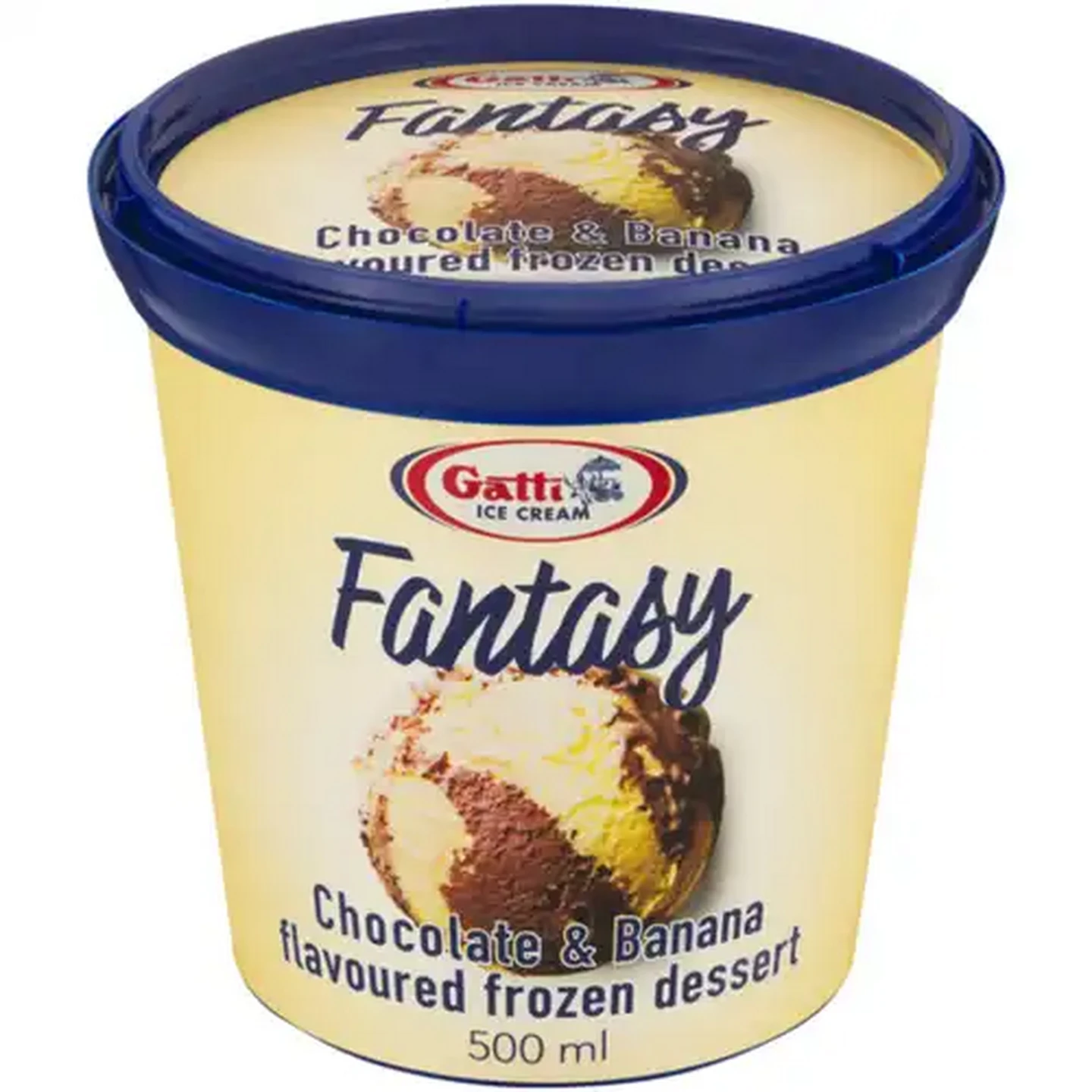 Image of Gatti Ice Cream Fantasy Chocolate & Banana Flavoured Frozen Dessert 500ml