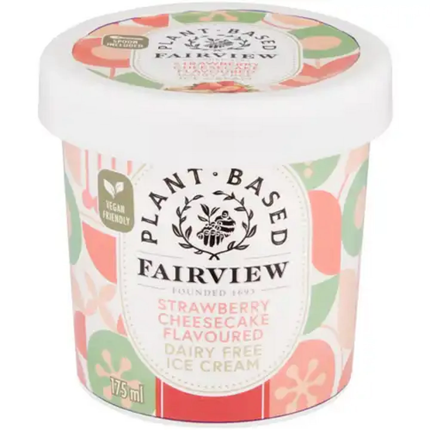 Image of Fairview Plant-Based Strawberry Cheesecake Flavoured Dairy Free Ice Cream 175ml