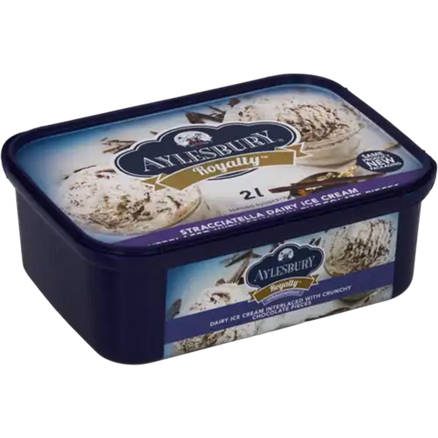 Image of Aylesbury Royalty Stracciatella Flavoured Dairy Ice Cream 2L