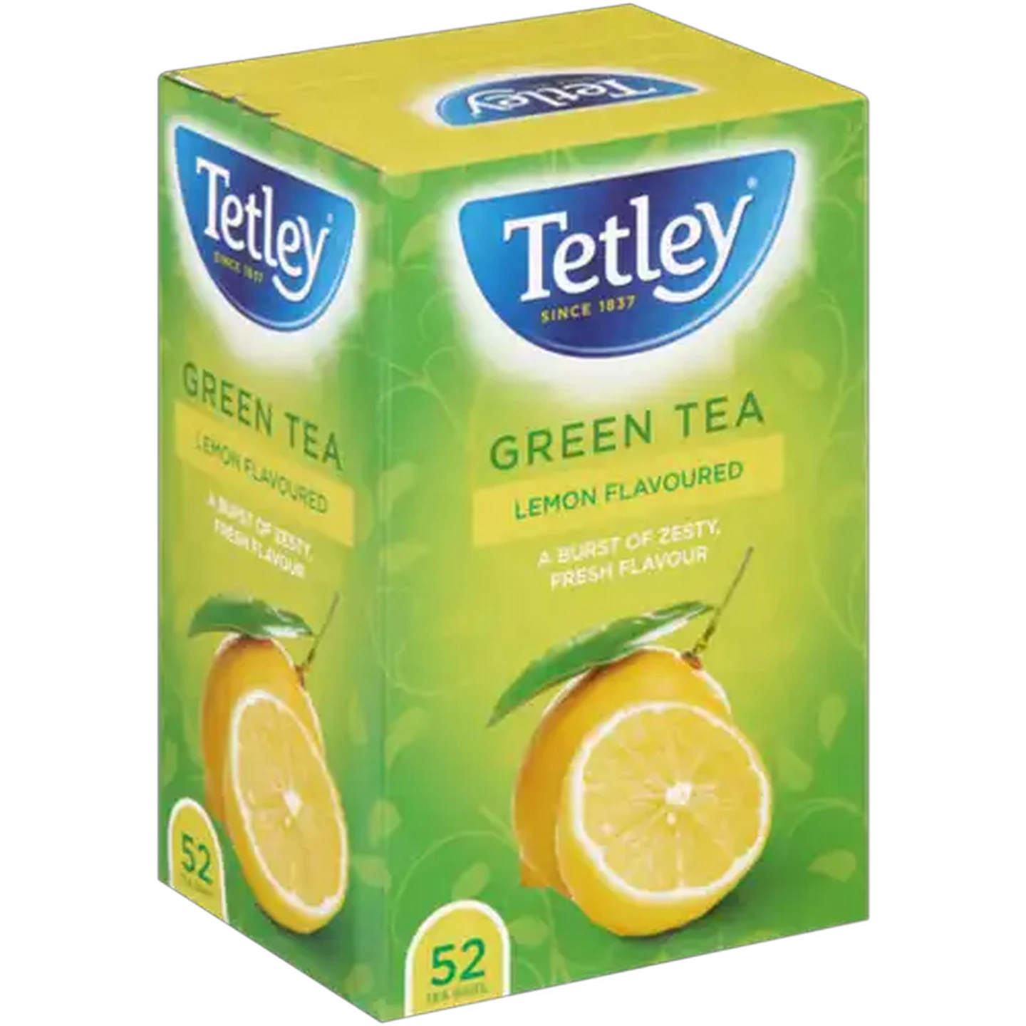 Image of Tetley Lemon Flavoured Green Tea Bags 52 Pack