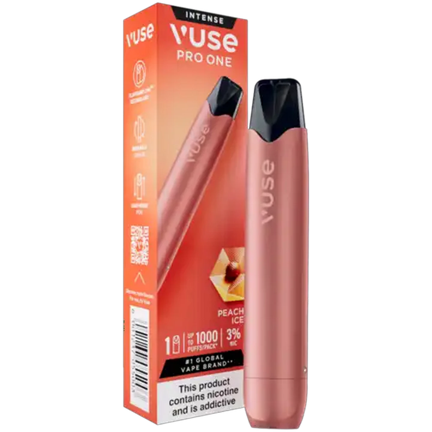 Image of Vuse Pro One Peach Ice 3% Reusable Vape Device 2ml (Non-Refundable. Non-Returnable.)