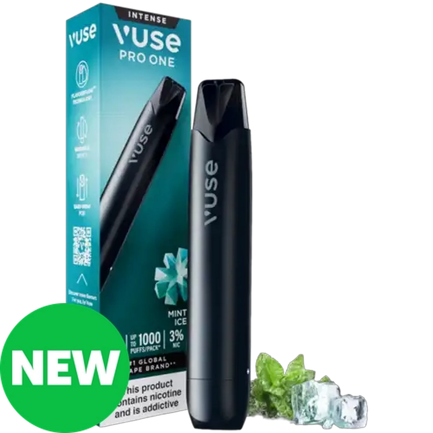 Image of Vuse Pro One Mint Ice 3% Reusable Vape Device 2ml (Non-Refundable. Non-Returnable.)