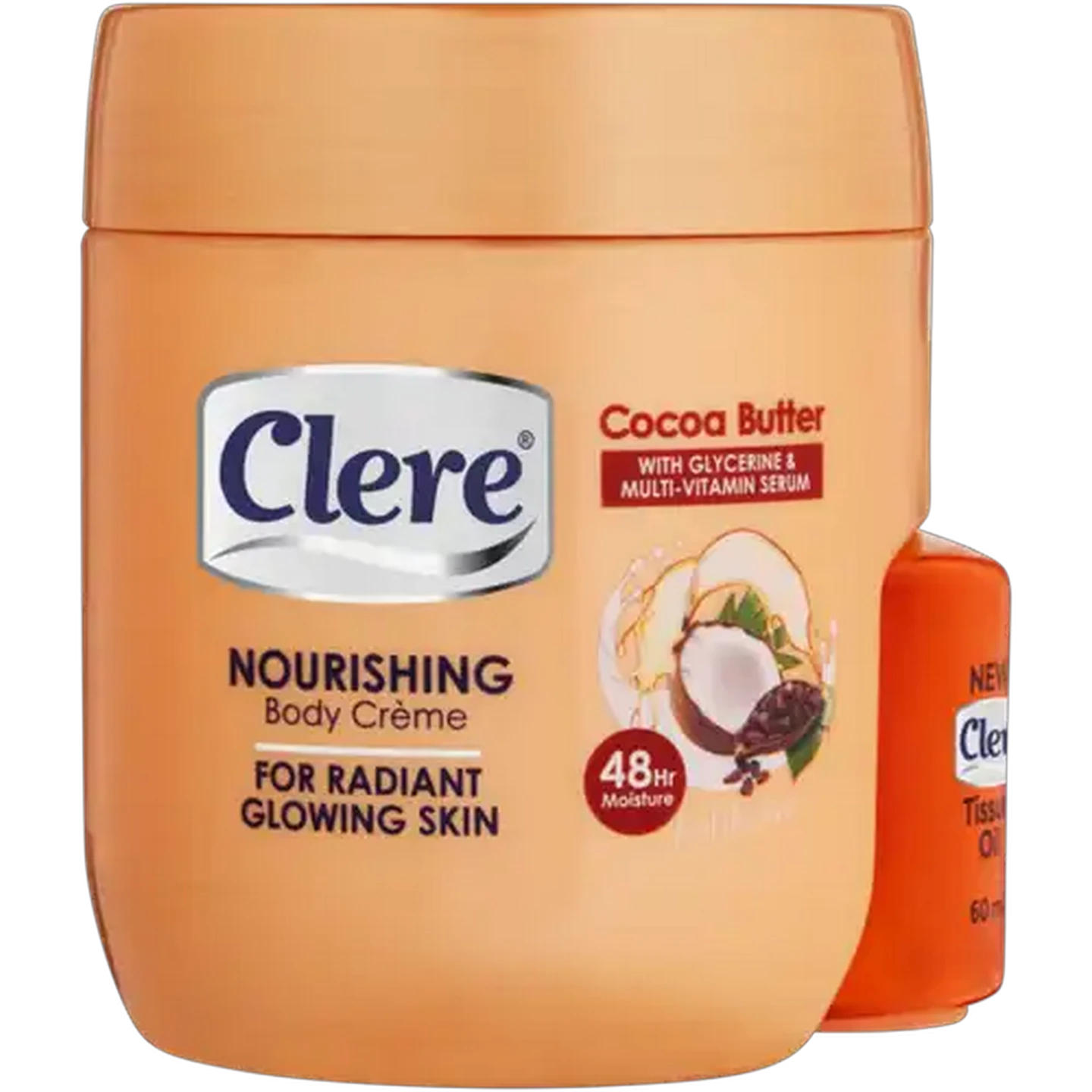 Image of Clere Cocoa Butter Nourishing Body Crème & Tissue Oil 2 Pack