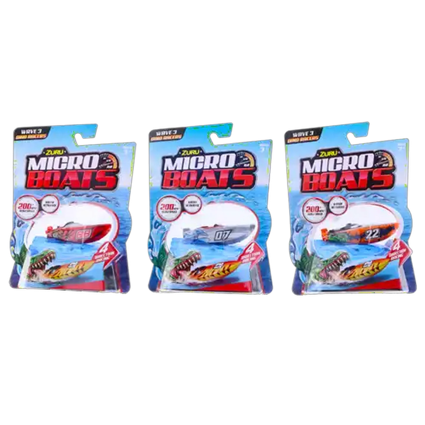Image of Micro Boats Wave 3 Racers (Type May Vary)