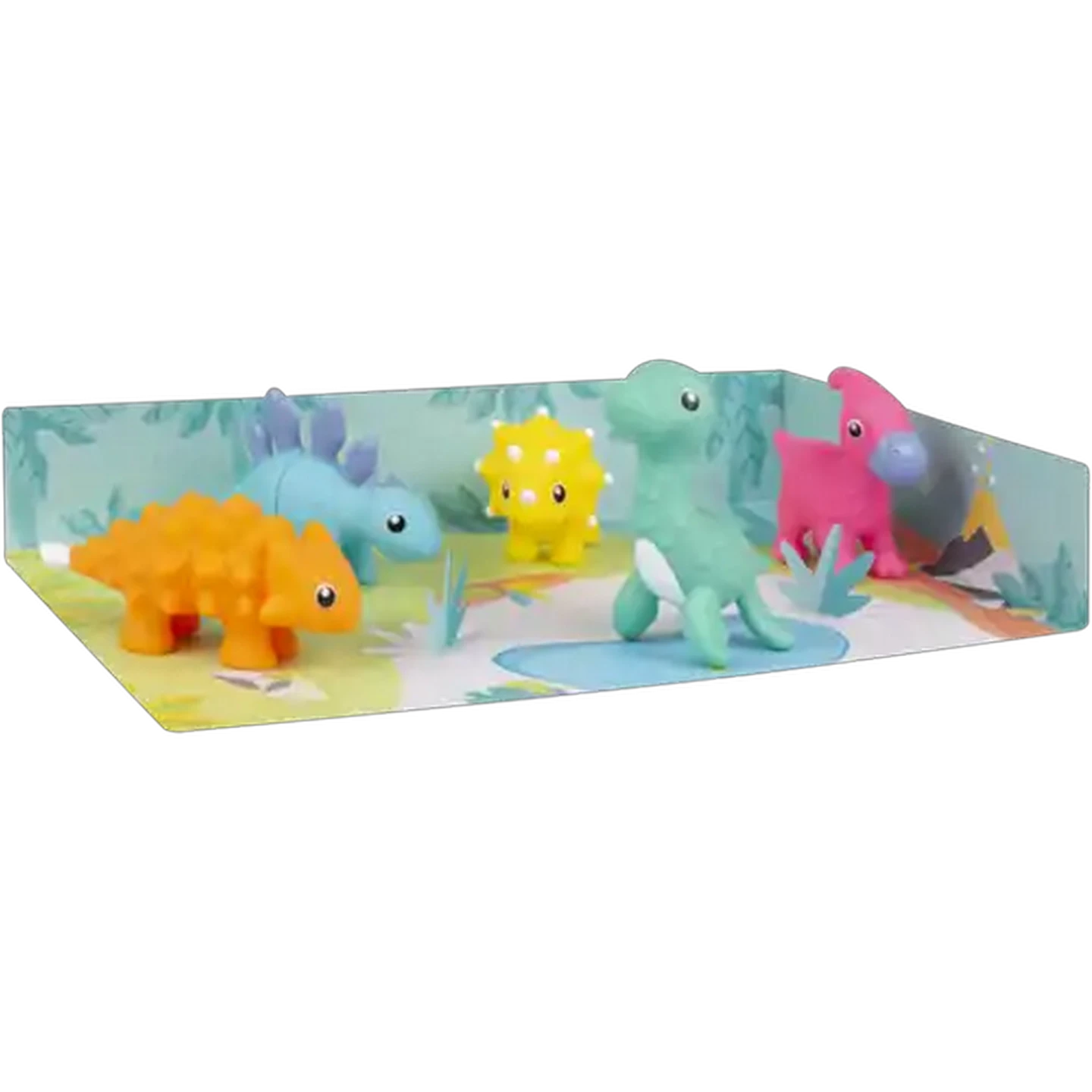Image of Playgro Build & Play Vinyl Dino Toy Set 5-Pack