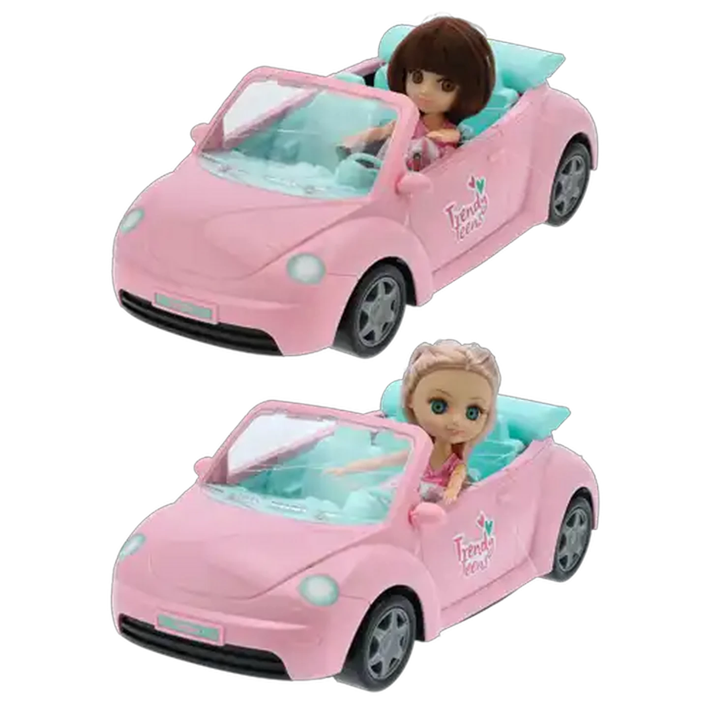 Image of Trendy Teens Car & Fashion Doll 15cm (Type May Vary)