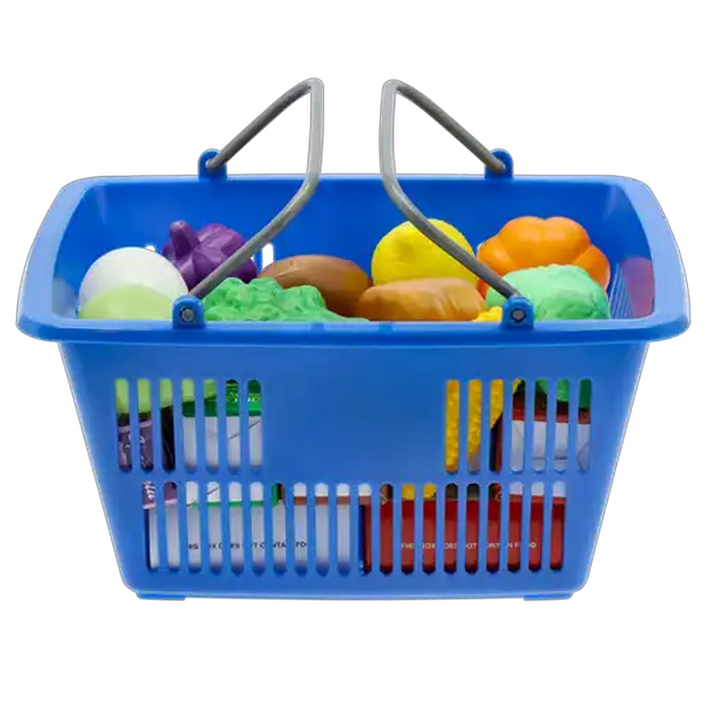 Image of Shopping Basket And Play Food Toy Set