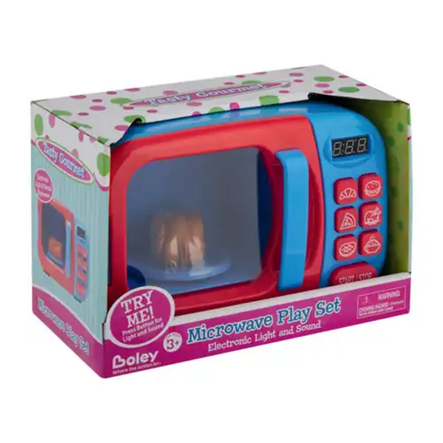 Image of Boley Tasty Gourmet Multi-Coloured Microwave Play Set