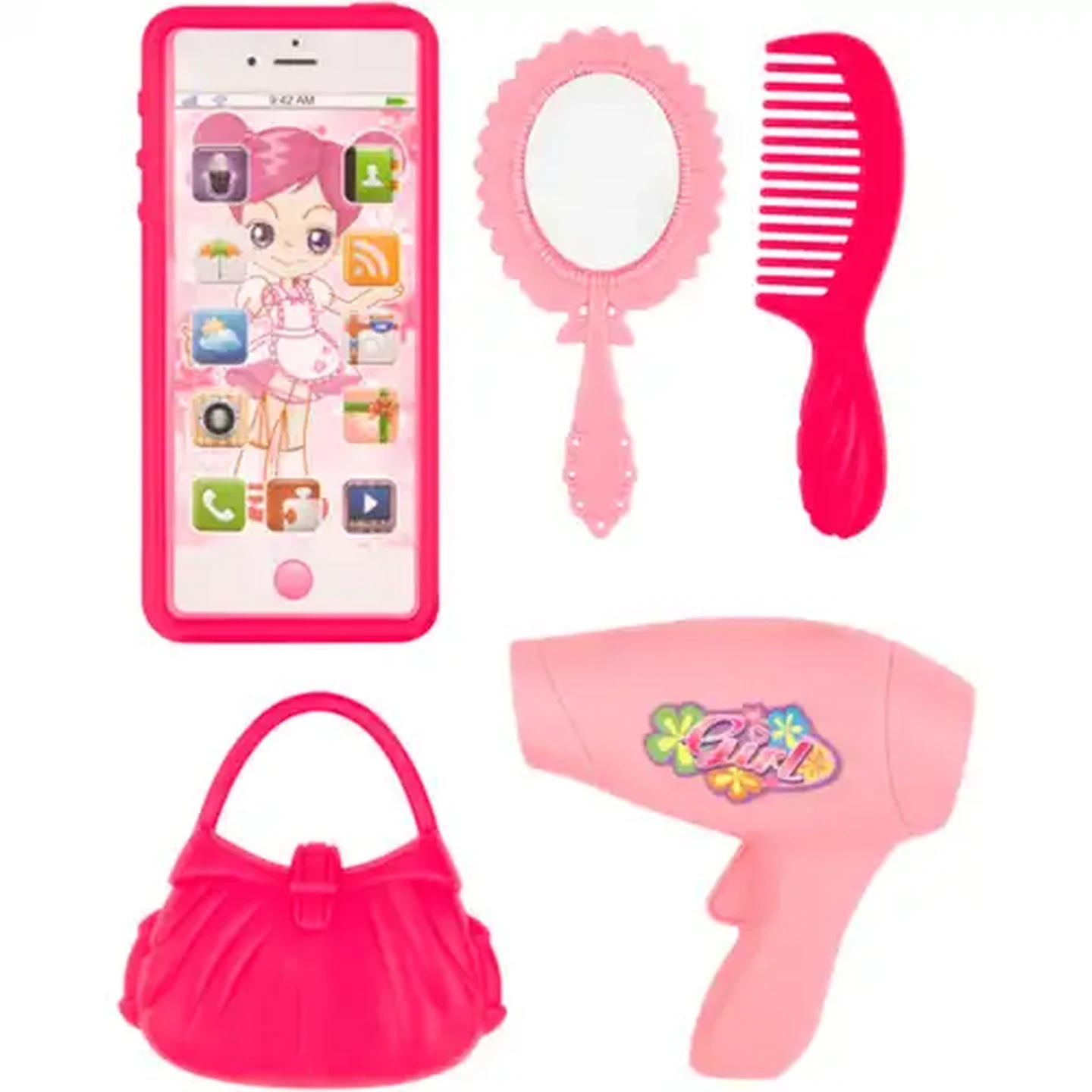 Image of Toy Phone & Beauty Set 5 Piece