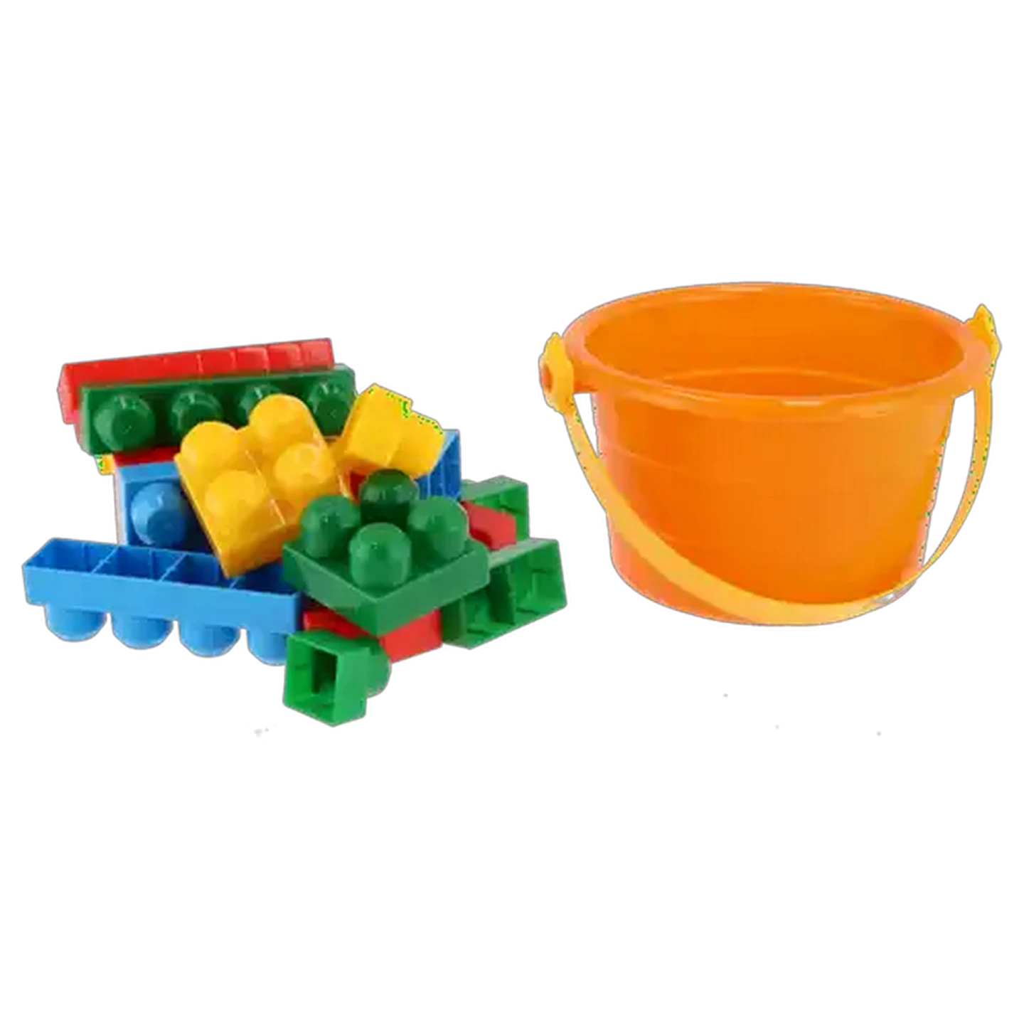 Image of Zeus Round Bucket with Blocks 25 Piece
