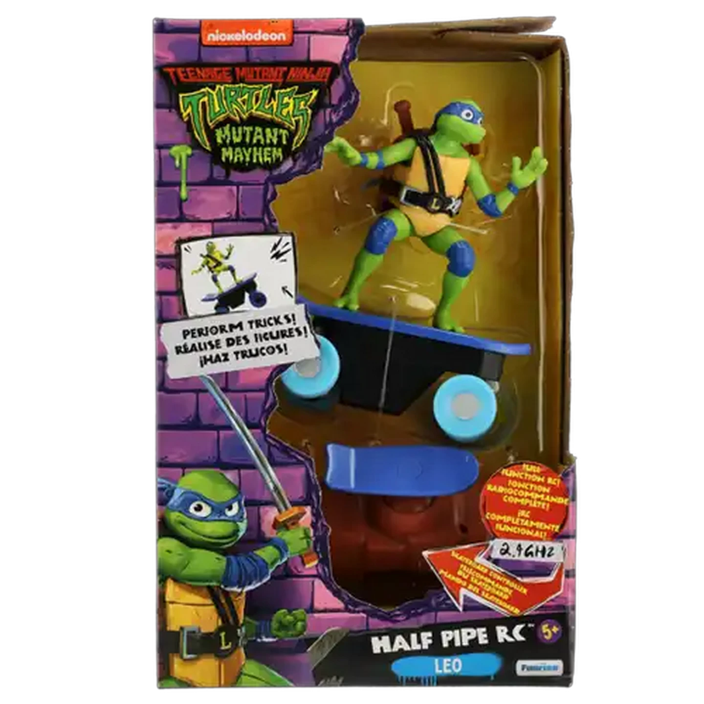 Image of Nickelodeon Teenage Mutant Ninja Turtles Half Pipe RC Leonardo