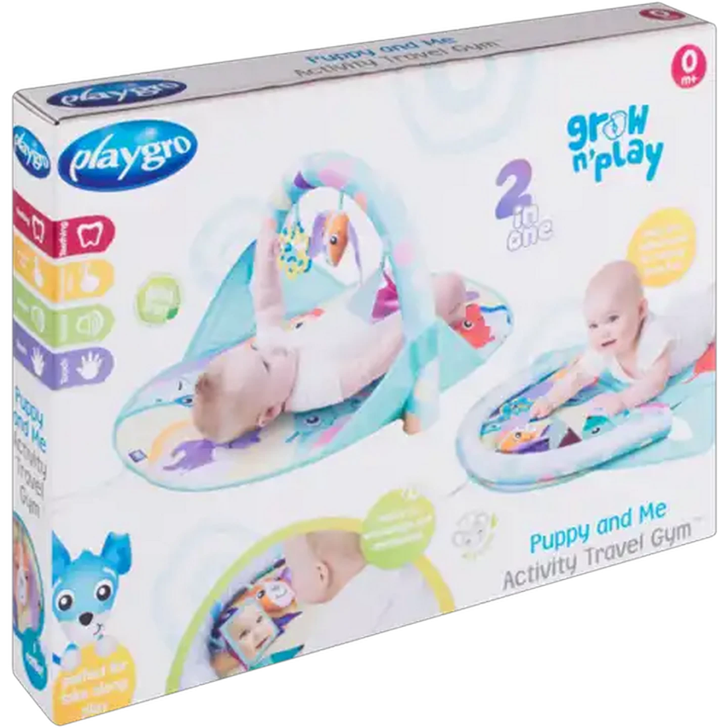 Image of Playgro 2 in 1 Puppy and Me Activity Travel Gym