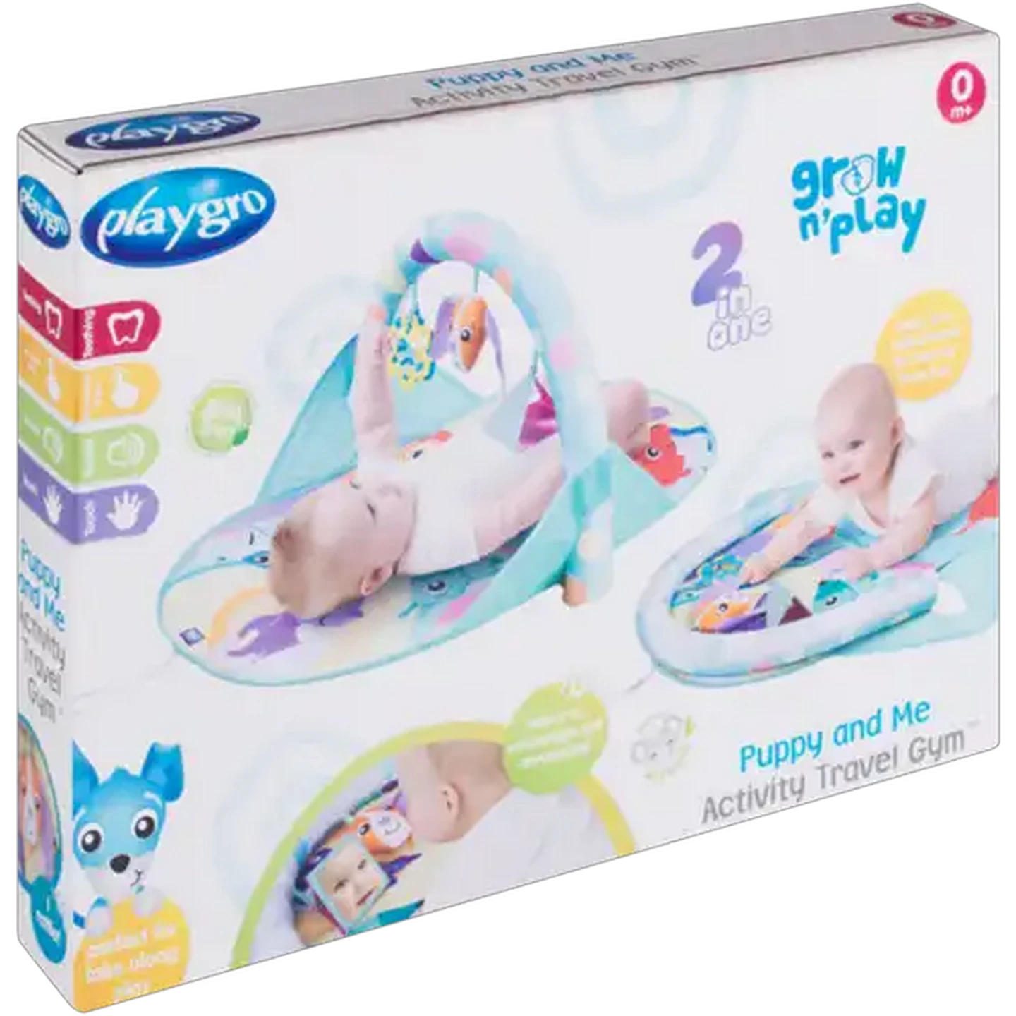 Image of Playgro 2 in 1 Puppy and Me Activity Travel Gym