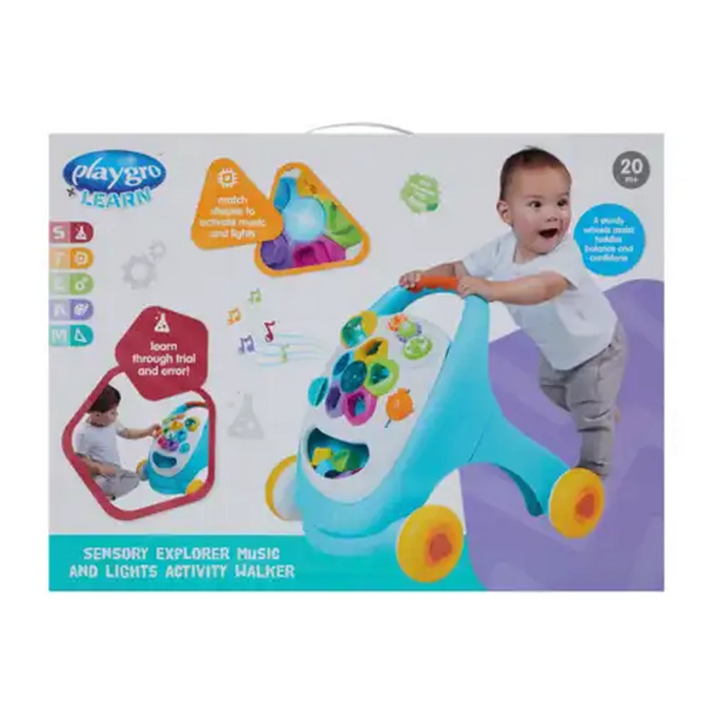 Image of Playgro + Learn Sensory Explorer Music & Lights Walker