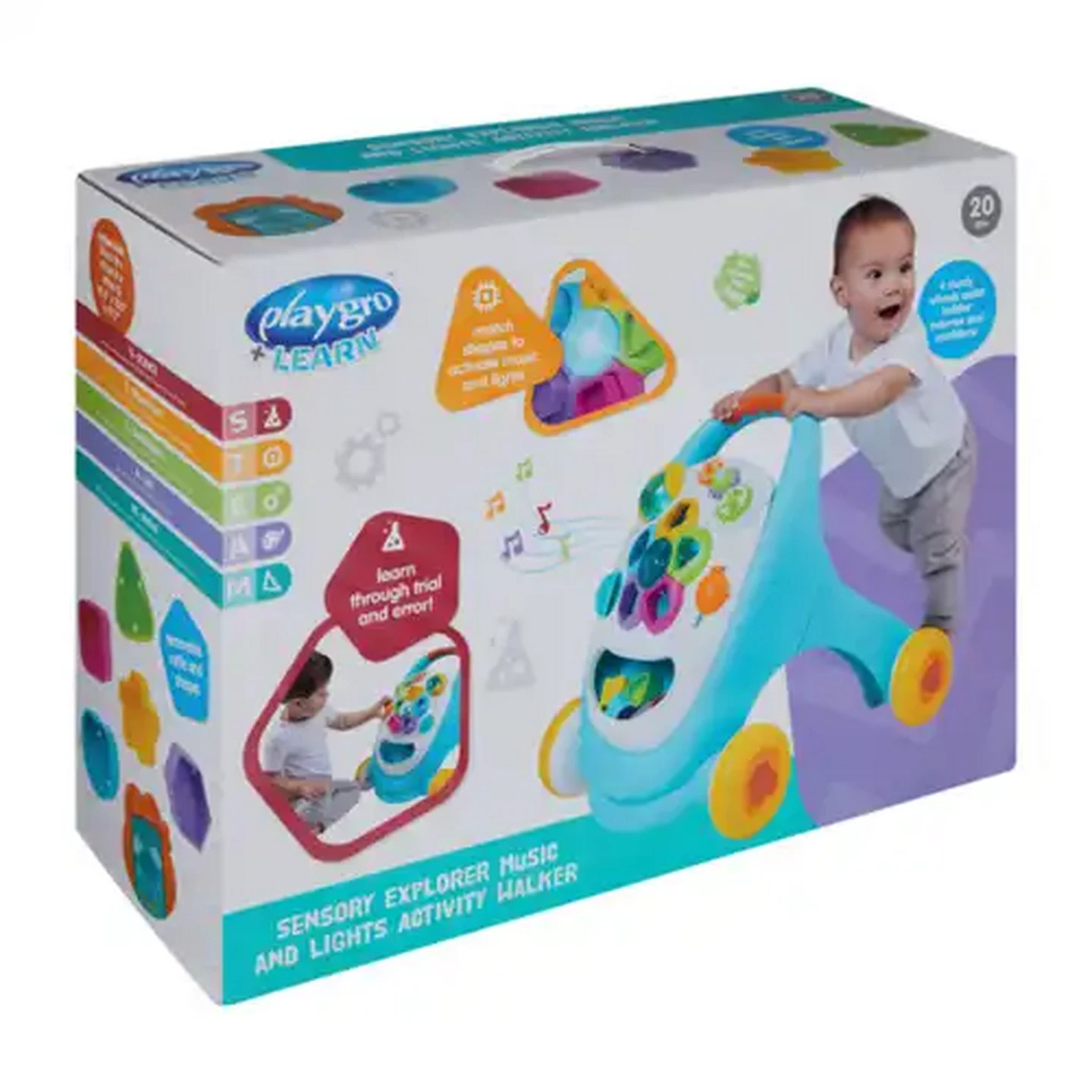 Image of Playgro + Learn Sensory Explorer Music & Lights Walker