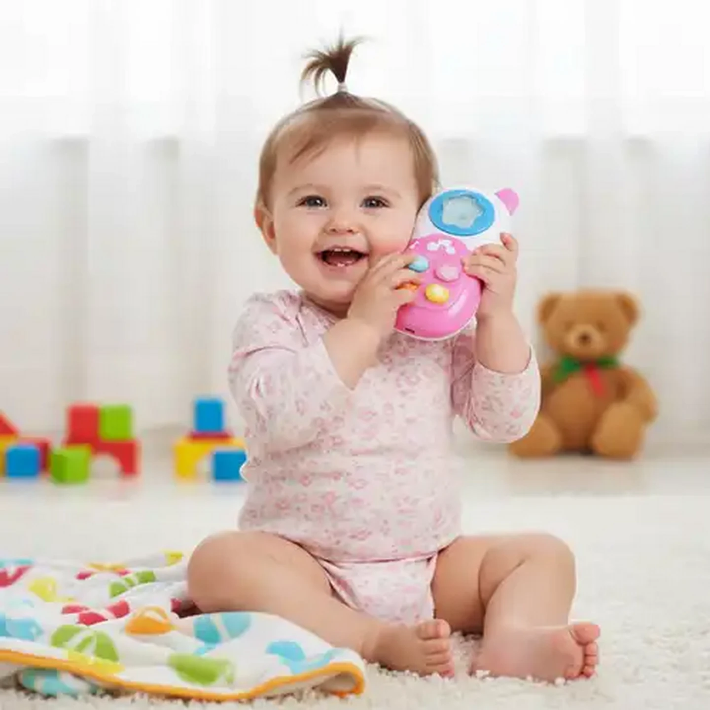 Image of Jolly Tots Baby Music Phone with Light 3 Months+ (Colour May Vary)