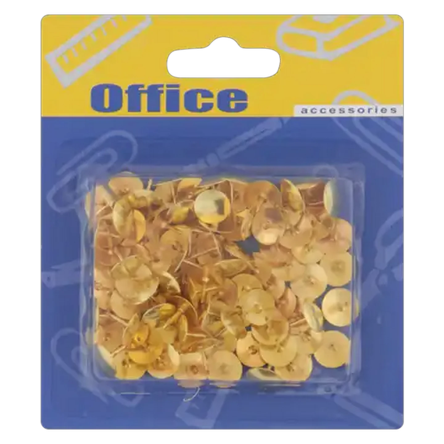Image of Office Accessories Gold Drawing Pins