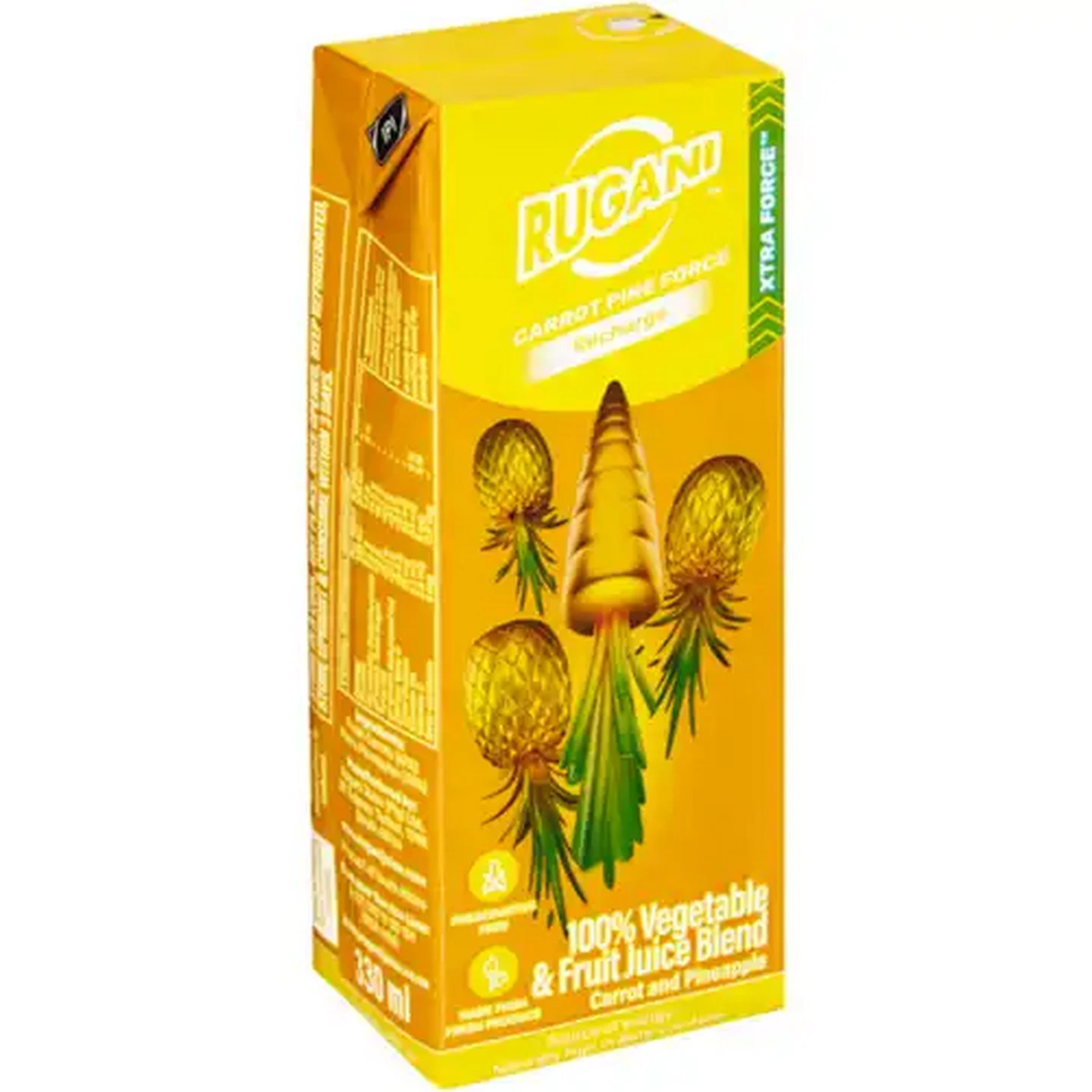 Image of Rugani Xtra Force Carrot Pine Force 100% Carrot Pine Force Vegetable & Fruit Juice Blend 330ml