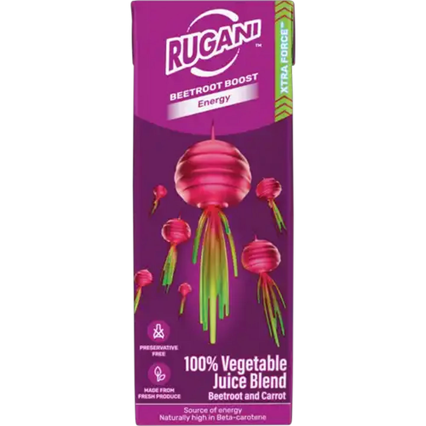Image of Rugani Xtra Force 100% Beetroot Boost Vegetable Juice Blend 330ml