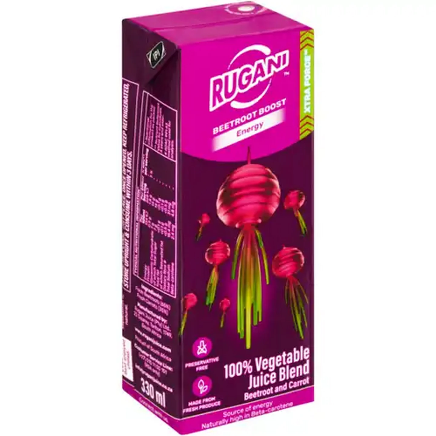 Image of Rugani Xtra Force 100% Beetroot Boost Vegetable Juice Blend 330ml