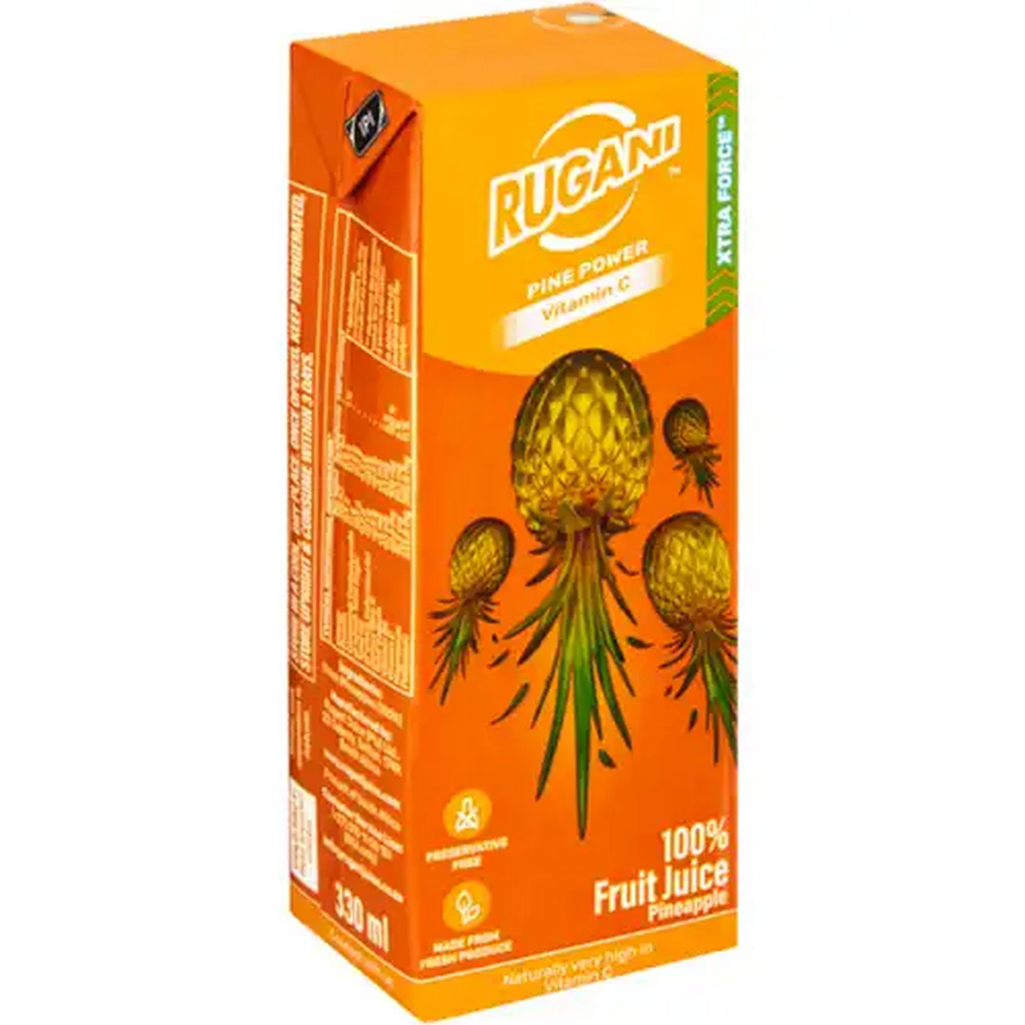 Image of Rugani Xtra Force Pineapple 100% Fruit Juice 330ml