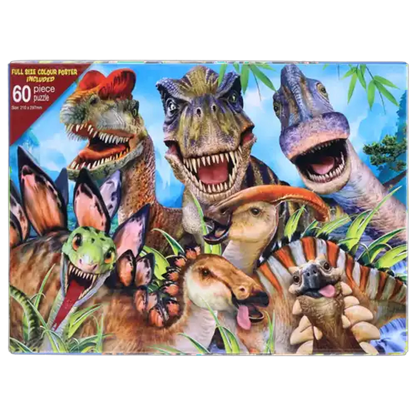 Image of Kastell Dinosaurs Selfie Puzzle 60 Piece