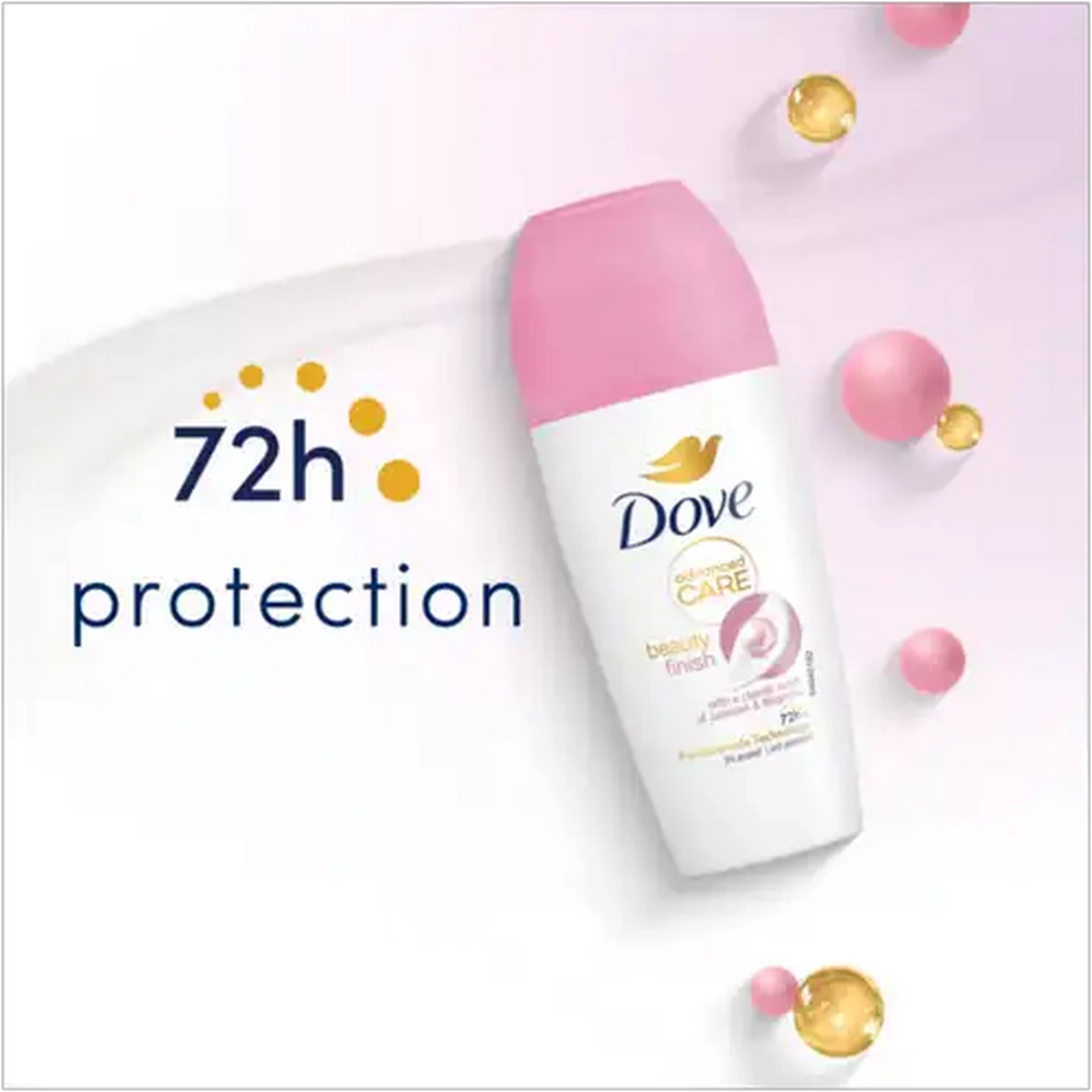 Image of Dove Advanced Care Alcohol Free Beauty Finish 0% Alcohol Anti-Perspirant Roll-On 50ml