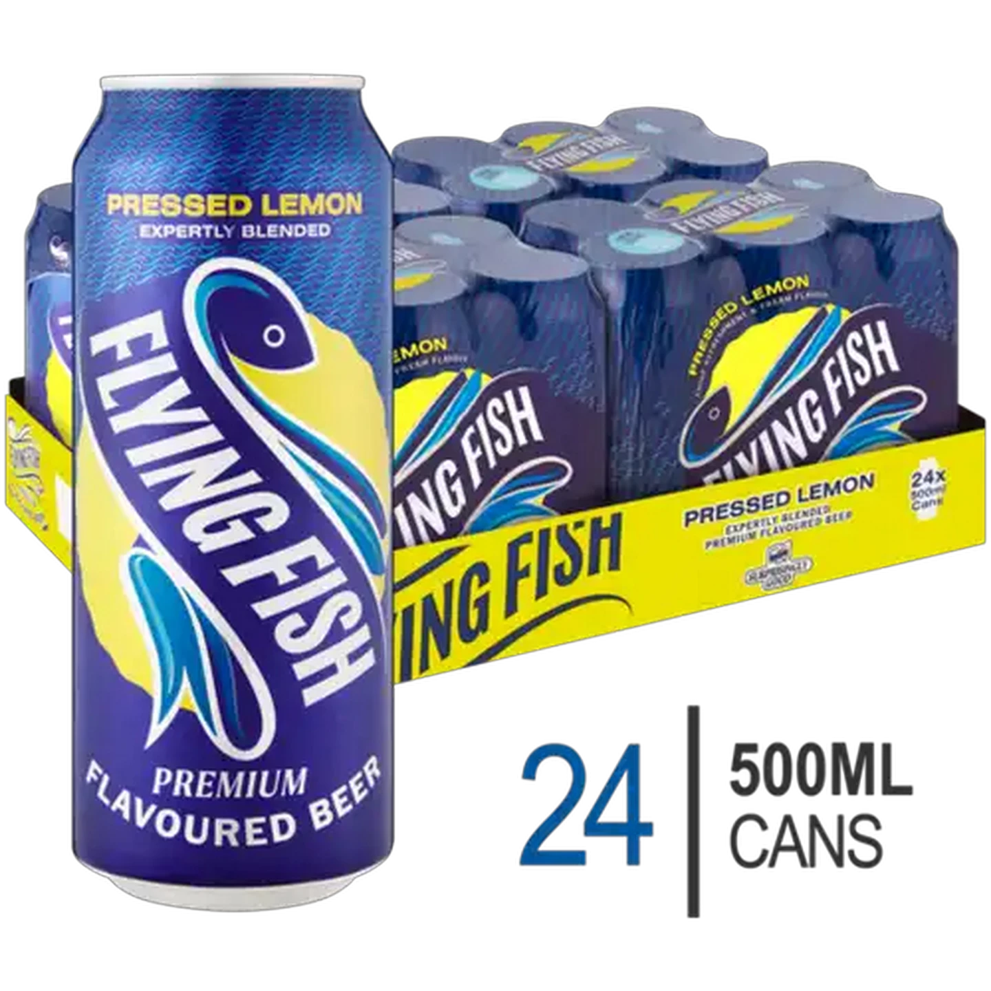 Image of Flying Fish Pressed Lemon Flavoured Premium Beer Cans 24 x 500ml