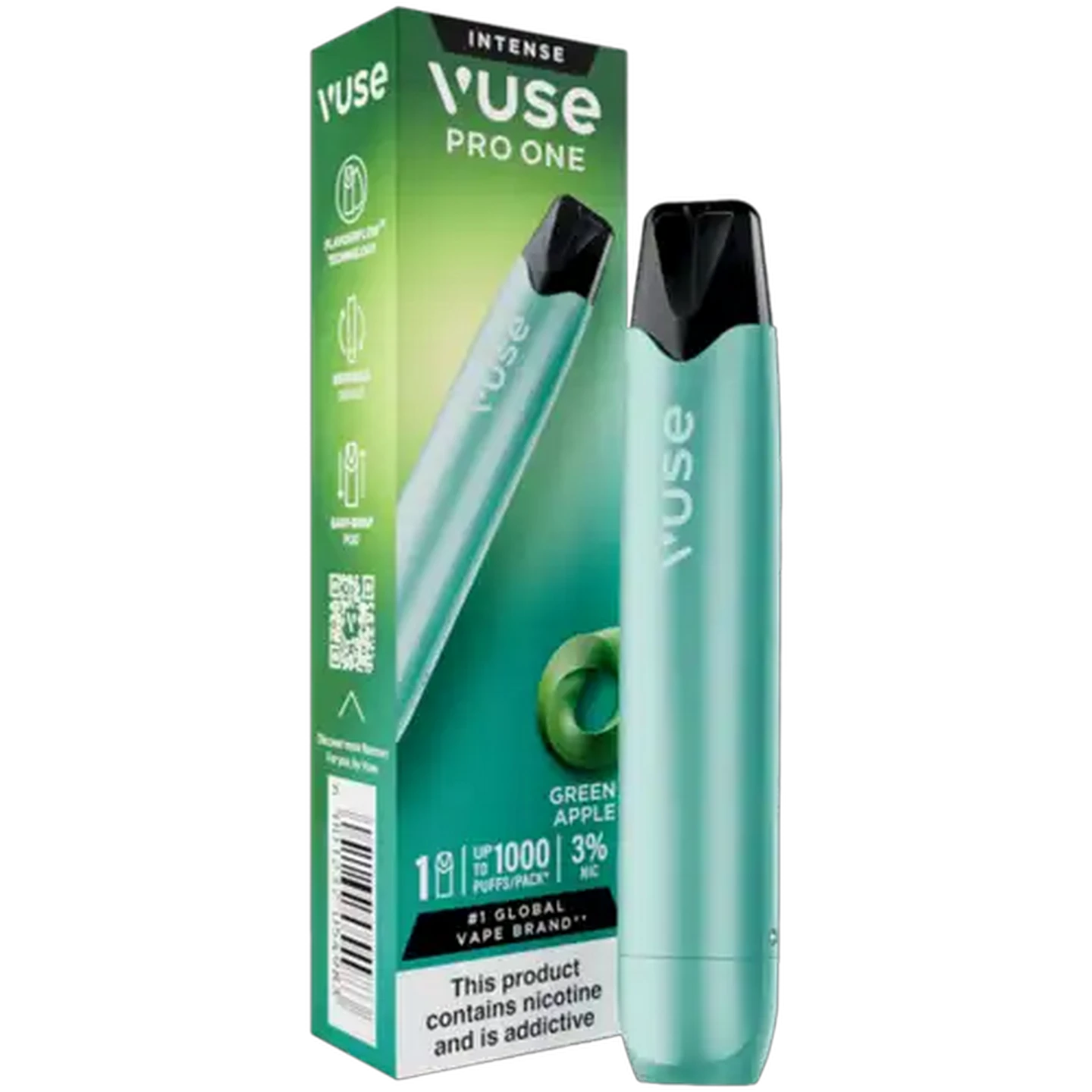 Image of Vuse Pro One Green Apple 3% Reusable Vape Device 2ml (Non-Refundable. Non-Returnable.)