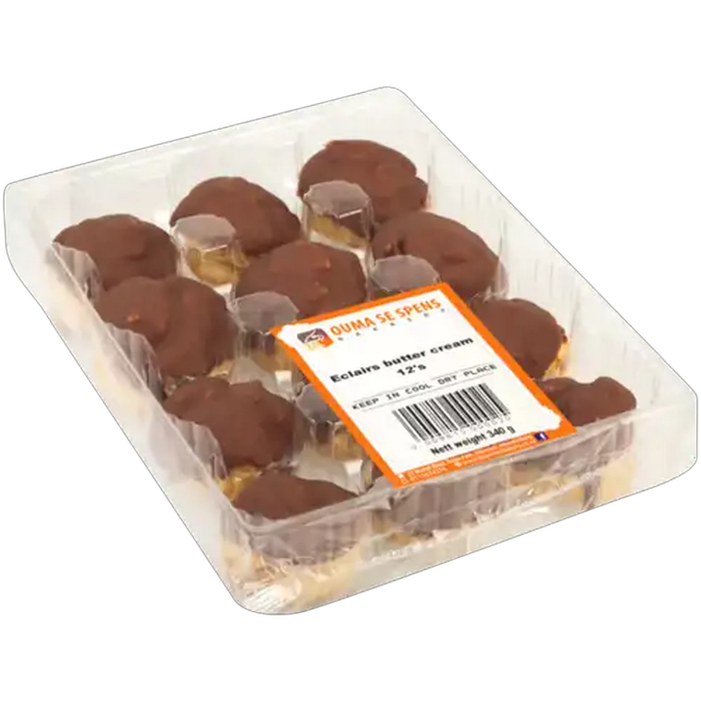 Image of Ouma Se Spens Bakery Butter Cream Eclairs 12 Pack