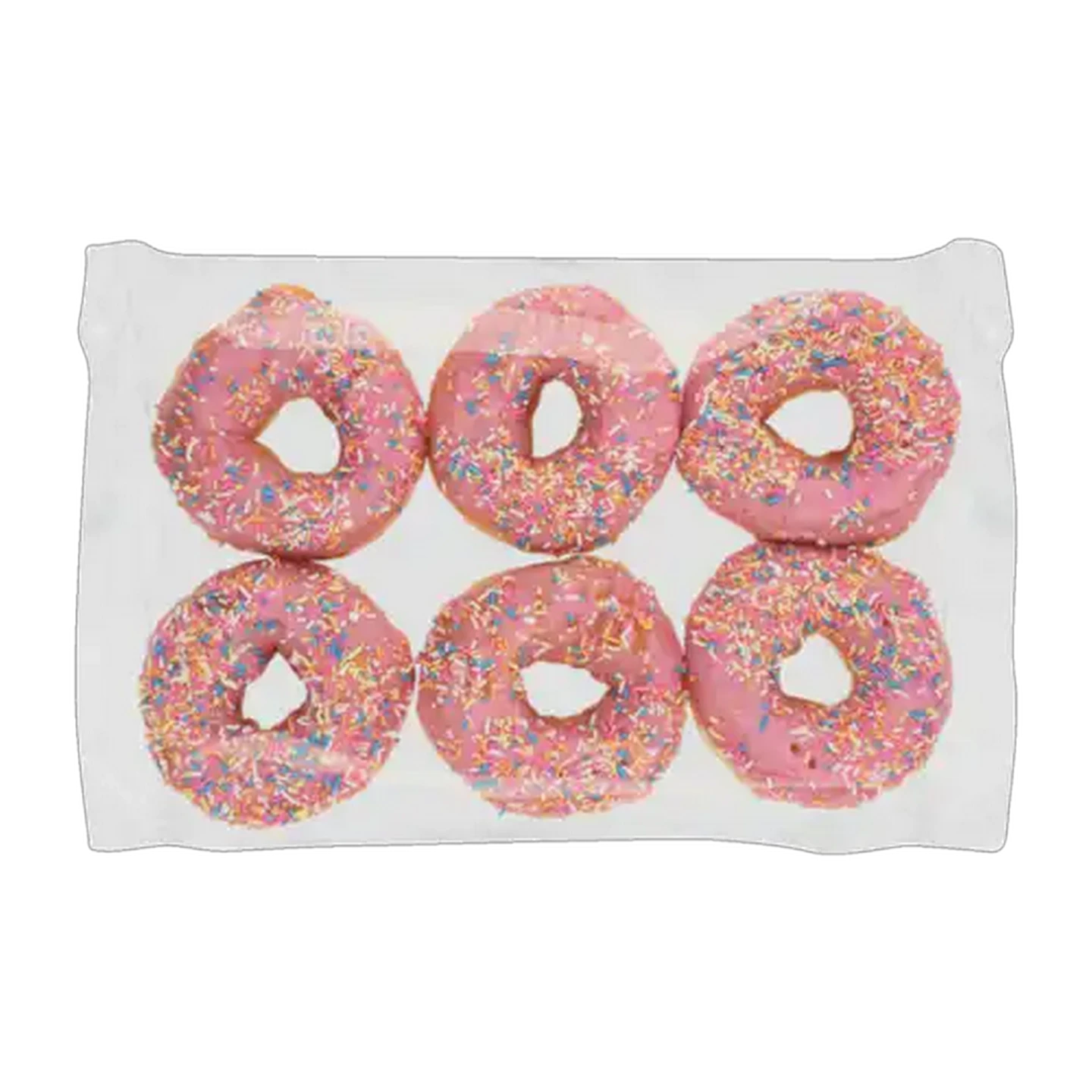 Image of Dipped Strawberry Doughnuts 6 Pack