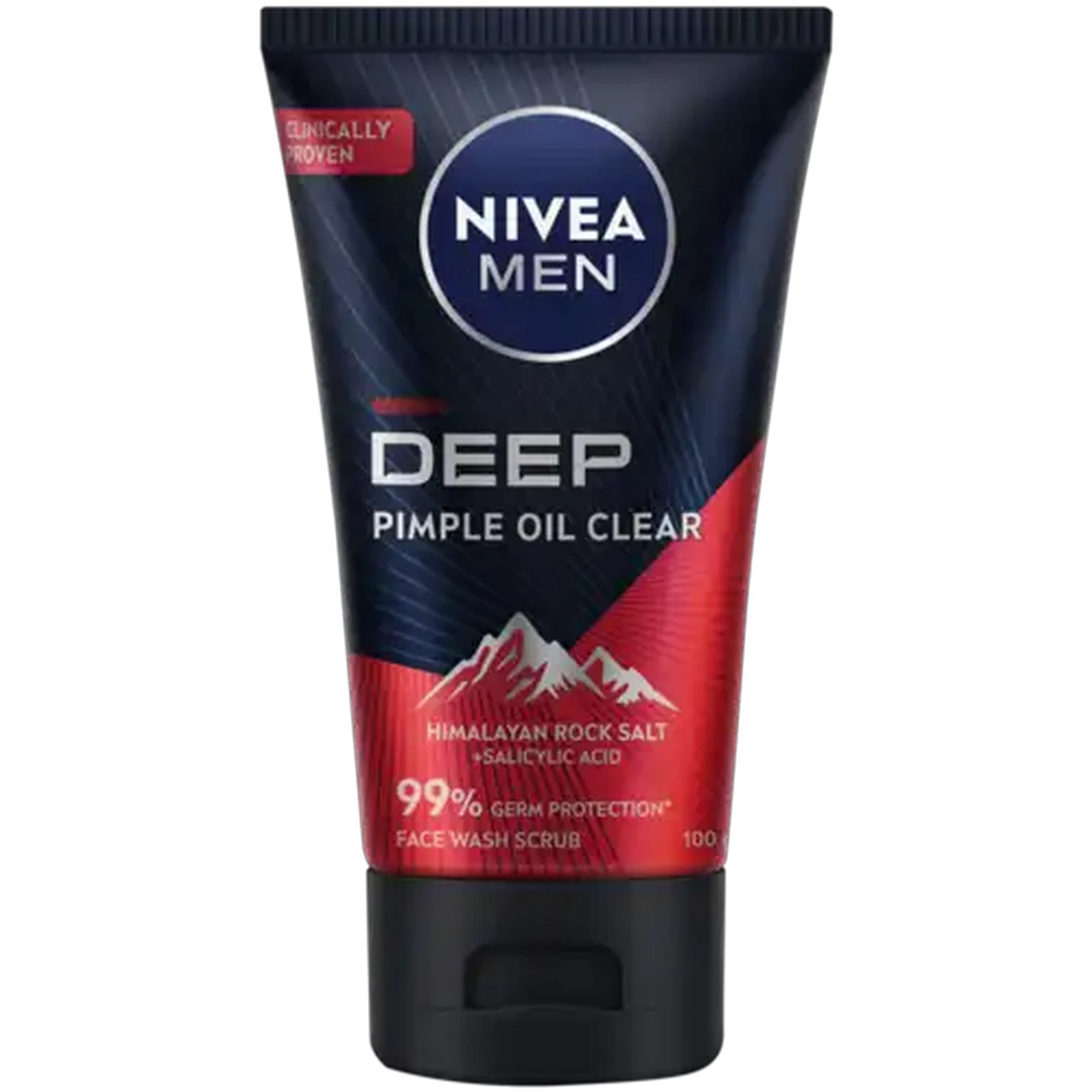 Image of NIVEA MEN DEEP Pimple Oil Clear Face Wash Scrub 100g