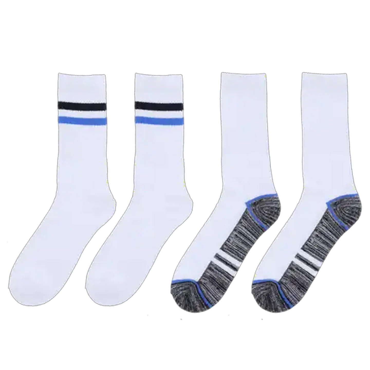 Image of Bare Basics Sports Mens Socks 5-Pack