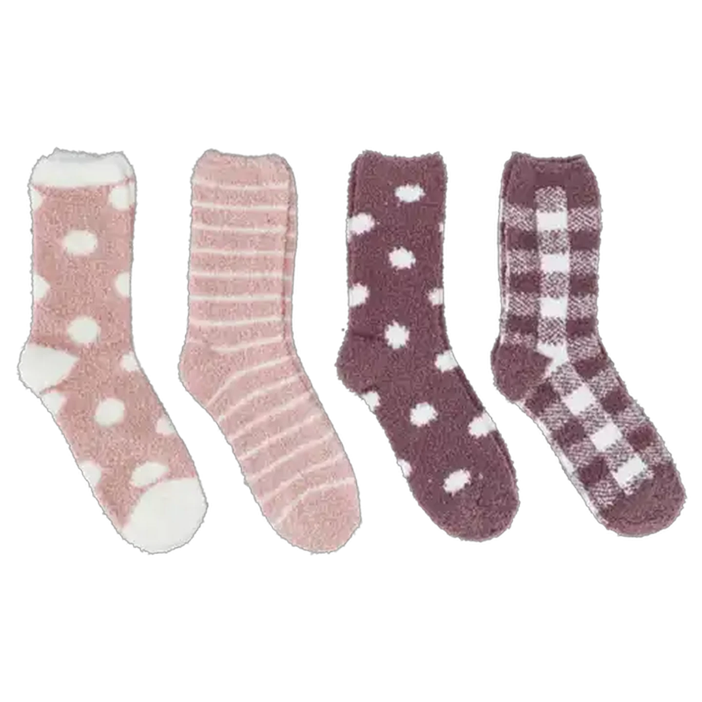 Image of Bare Basics Ladies Cosy Funky Anklet Socks 4-7 2-Pack (Design May Vary)