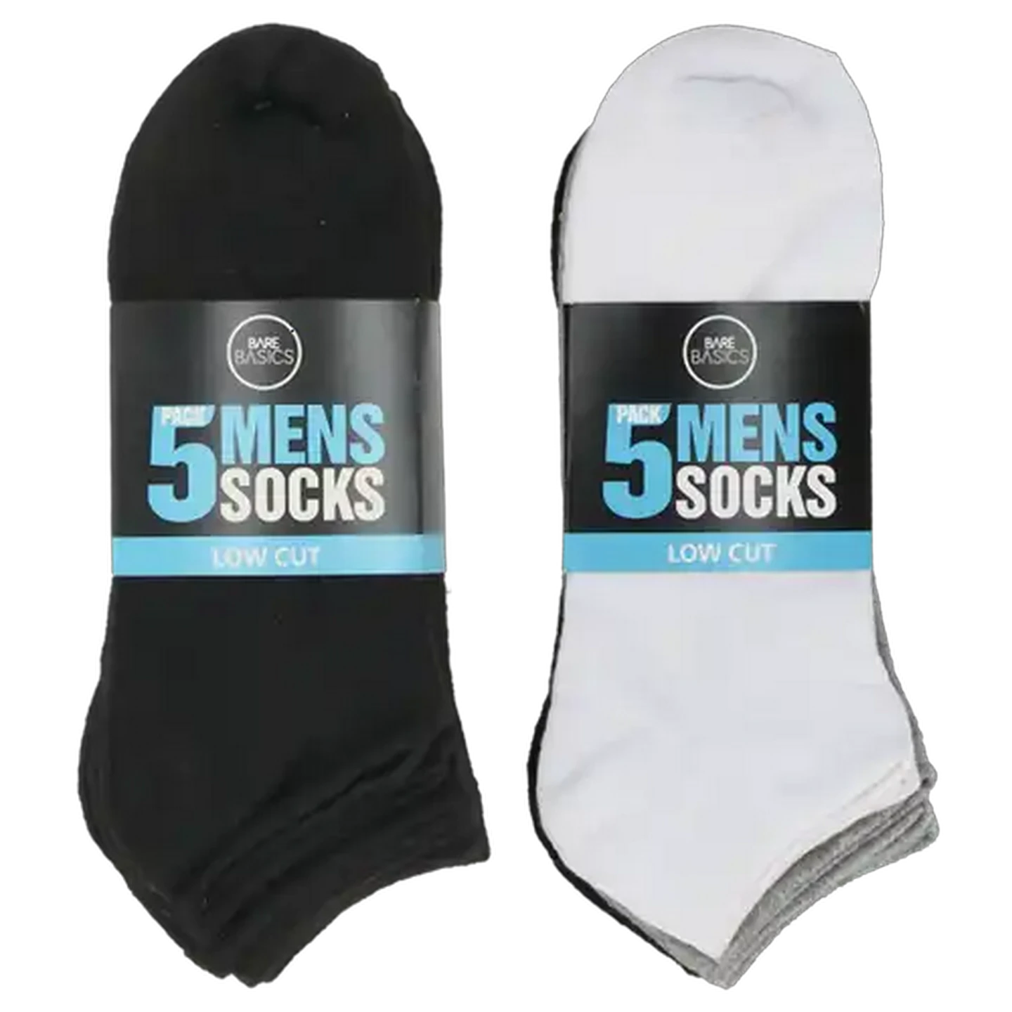 Image of Bare Basics Mens Socks Size 8 -10 (Colour May Vary)