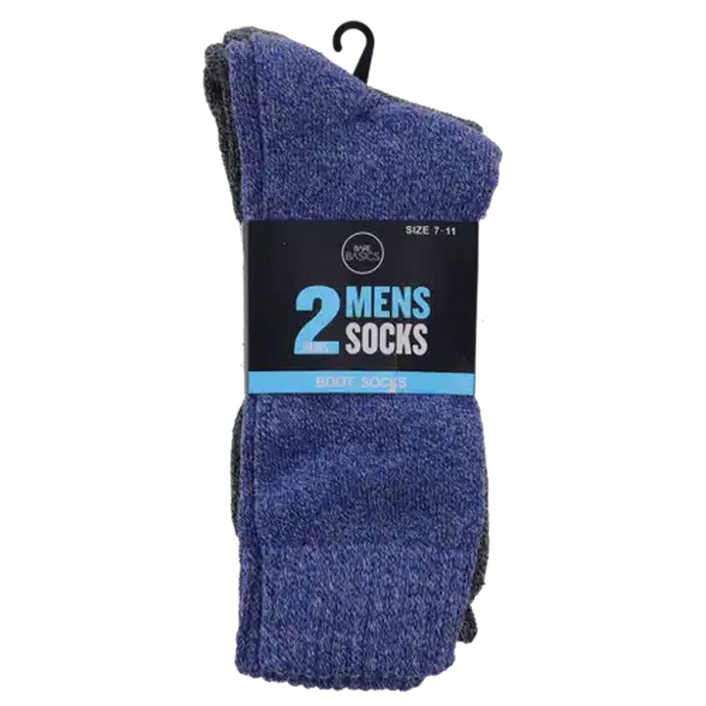 Image of Bare Basics Mens Boot Socks 2-Pack Size 7-11