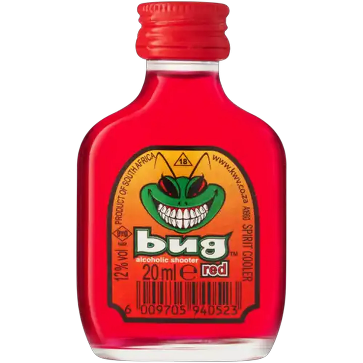 Image of Bug Red Alcoholic Shooter Bottle 20ml