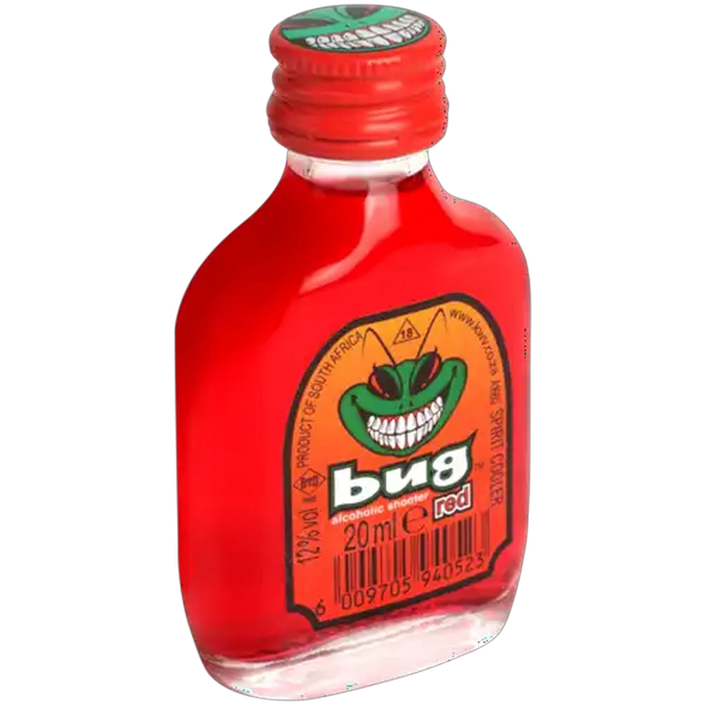 Image of Bug Red Alcoholic Shooter Bottle 20ml