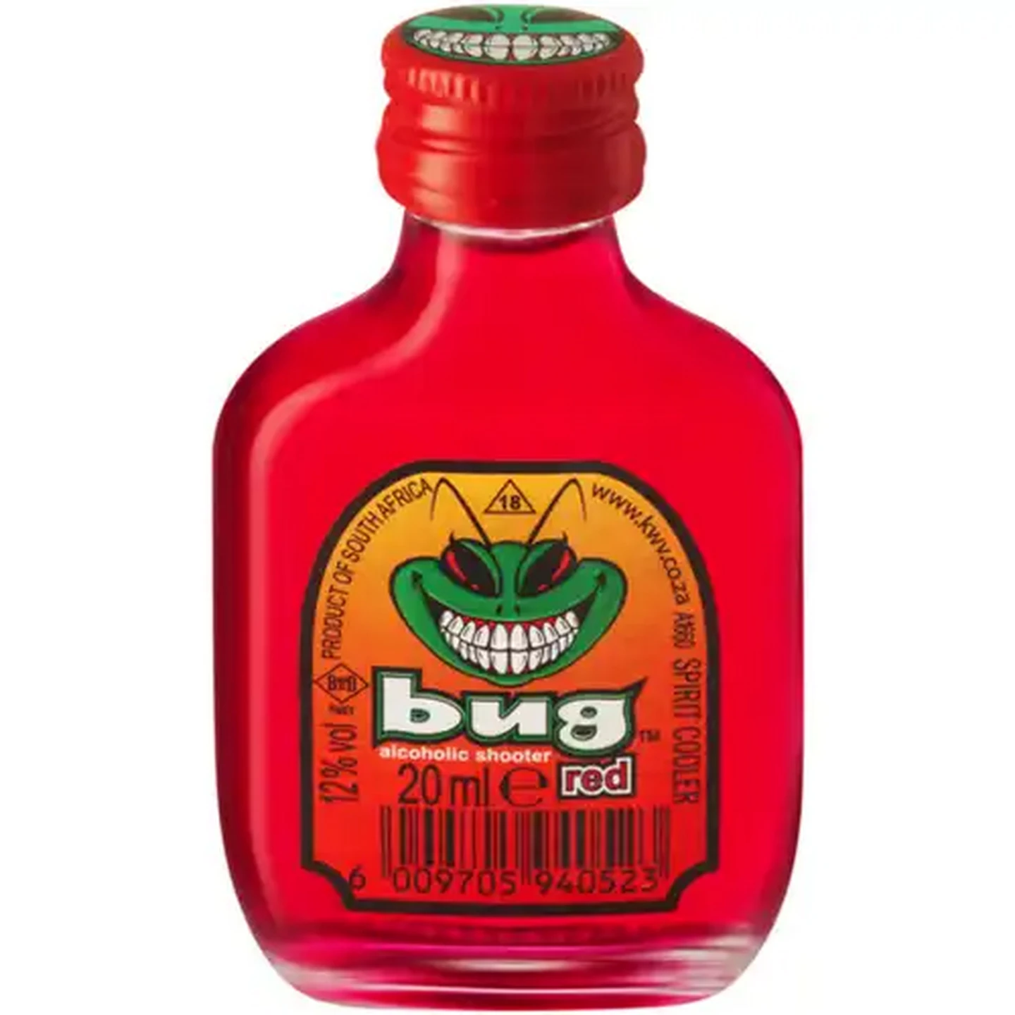 Image of Bug Red Alcoholic Shooter Bottle 20ml
