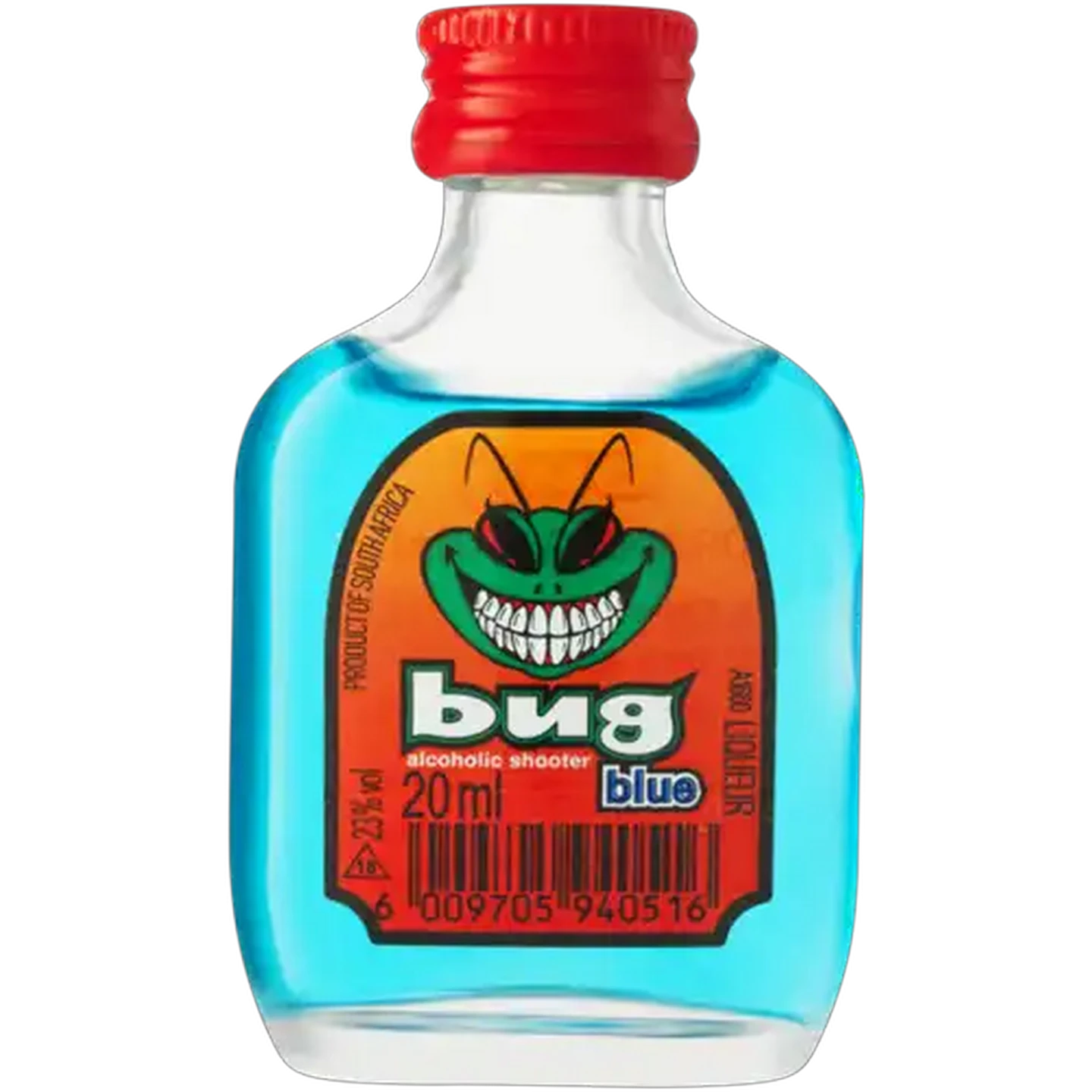 Image of Bug Blue Alcoholic Shooter Bottle 20ml