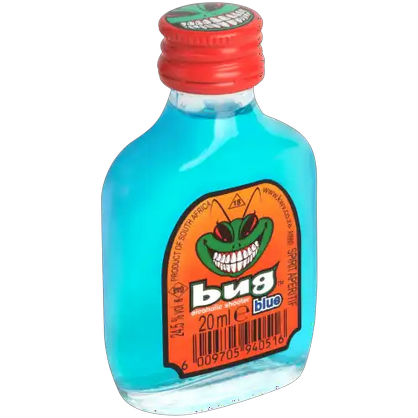 Image of Bug Blue Alcoholic Shooter Bottle 20ml