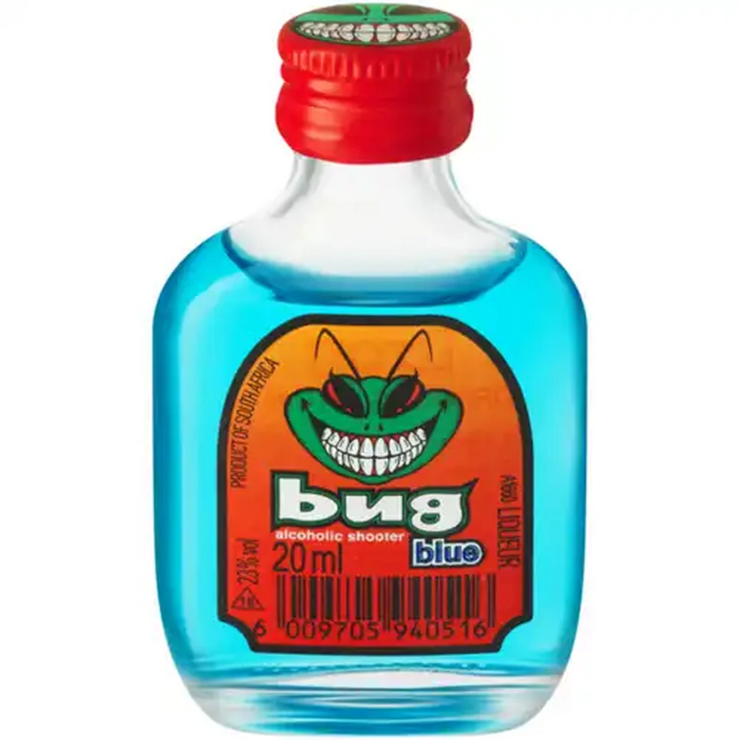Image of Bug Blue Alcoholic Shooter Bottle 20ml
