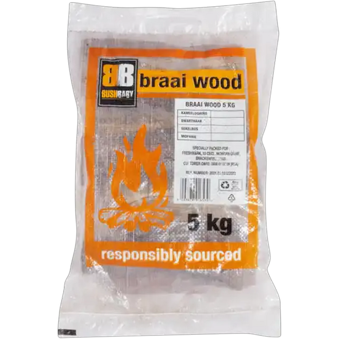 Image of Bush Baby Braai Wood Bag 5kg