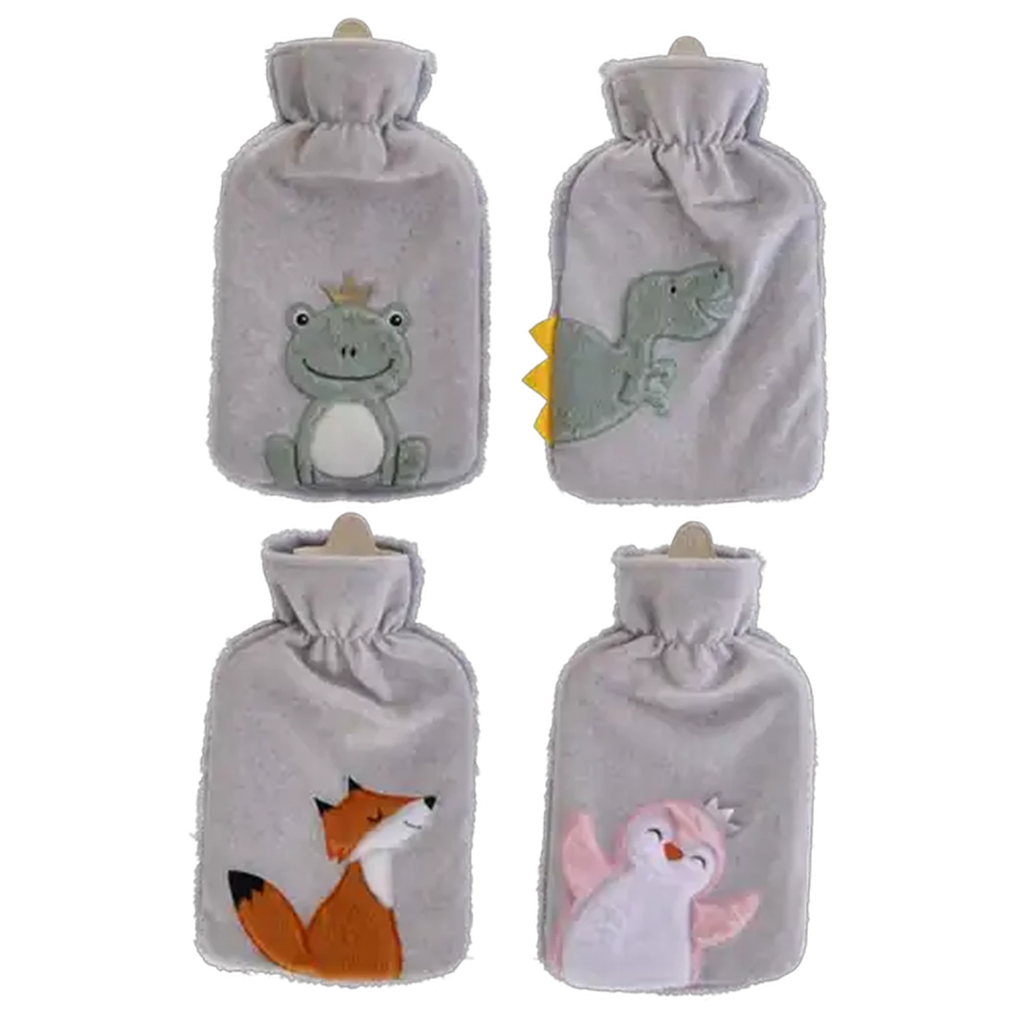 Image of Zoo With Fluff Hot Water Bottle 2L (Design May Vary)