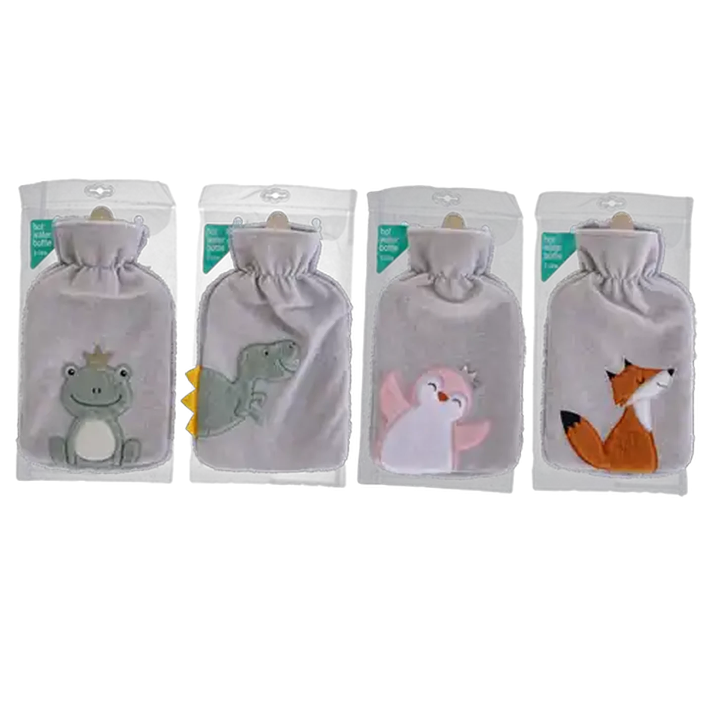 Image of Zoo With Fluff Hot Water Bottle 2L (Design May Vary)