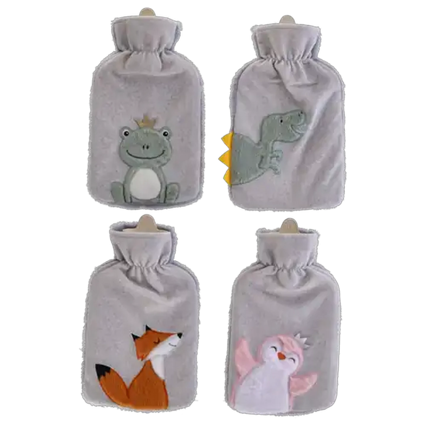 Image of Zoo With Fluff Hot Water Bottle 2L (Design May Vary)